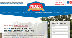 Desktop Screenshot of megee-plumbing.com